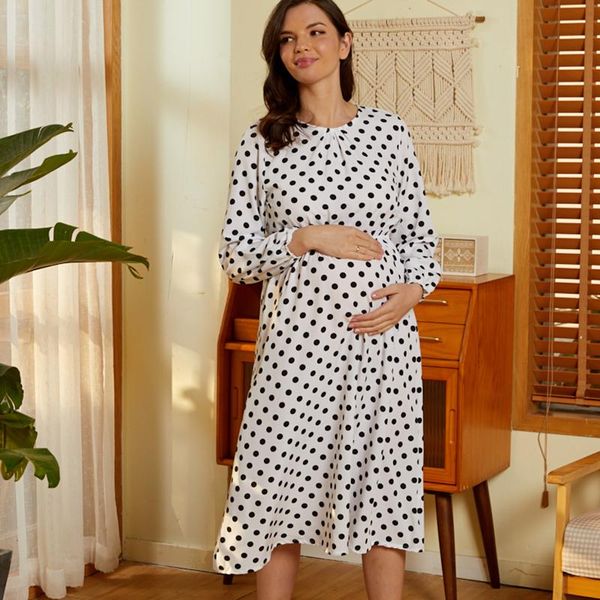 patpat 2021 arrivalmaternity round collar color block midi parachute skirt long-sleeve nursing dress maternity dresses, White
patpat 2021 arrivalmaternity round collar color block midi parachute skirt long-sleeve nursing dress maternity dresses, White