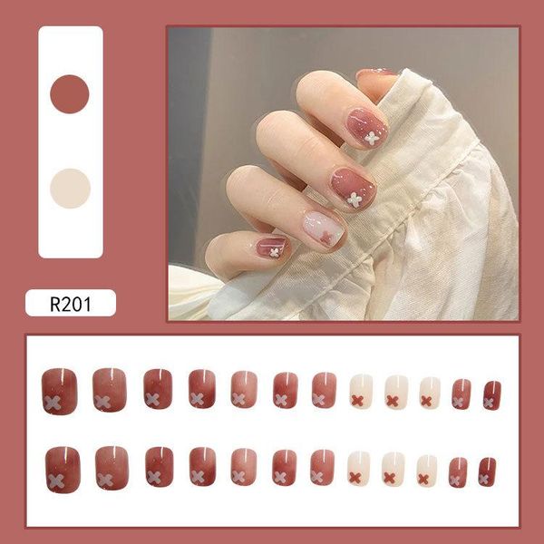 false nails 24pcs small floral printed patch nude color glue type short paragraph removable fashion manicure de, Red;gold
false nails 24pcs small floral printed patch nude color glue type short paragraph removable fashion manicure de, Red;gold
