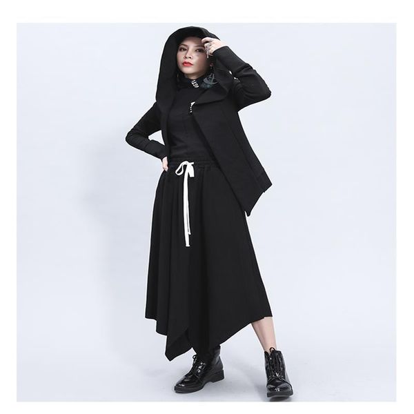 skirts spring and autumn ladies solid color elastic waist white tie asymmetrical half skirt sagging irregular, Black
skirts spring and autumn ladies solid color elastic waist white tie asymmetrical half skirt sagging irregular, Black