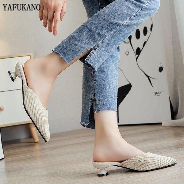 women's summer solid toe-covered slipper fashion pointed woven breathable lazy slippers 3cm sandals women mule slides shoes, Black
women's summer solid toe-covered slipper fashion pointed woven breathable lazy slippers 3cm sandals women mule slides shoes, Black