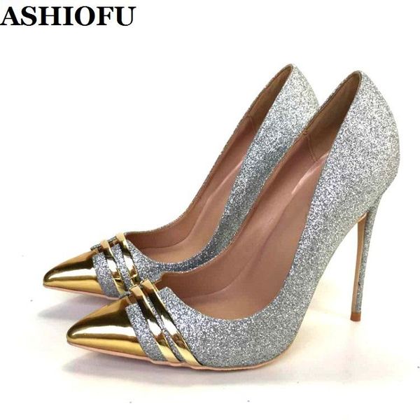 dress shoes ashiofu handmade ladies stiletto high heel pumps metallic pointed-toe party sequin glitter evening fashion, Black
dress shoes ashiofu handmade ladies stiletto high heel pumps metallic pointed-toe party sequin glitter evening fashion, Black