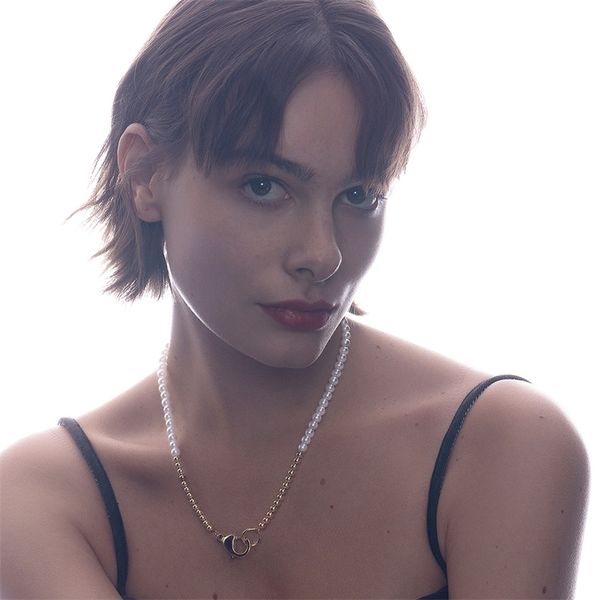 enfashion beads pearl necklace for women gold color stainless steel bicolor necklaces gifts collar fashion jewelry p203165, Silver
enfashion beads pearl necklace for women gold color stainless steel bicolor necklaces gifts collar fashion jewelry p203165, Silver