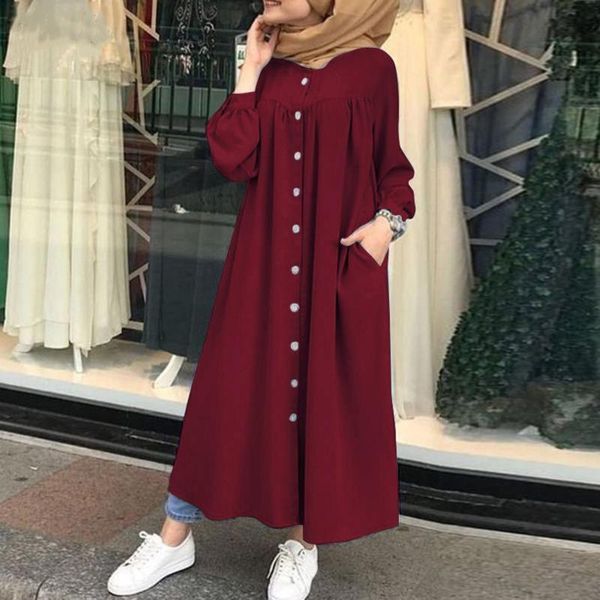 casual dresses women autumn winter dress 2021 long puff sleeve buttons pockets loose maxi shirt robe plus size 4xl for female, Black;gray
casual dresses women autumn winter dress 2021 long puff sleeve buttons pockets loose maxi shirt robe plus size 4xl for female, Black;gray