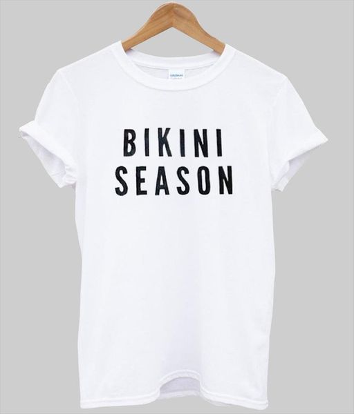 bikini season letters print women t shirt cotton casual funny tee hipster drop ship z 596, White
bikini season letters print women t shirt cotton casual funny tee hipster drop ship z 596, White