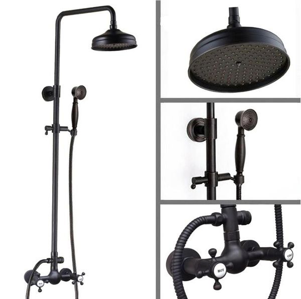 bathroom double cross handles black oil rubbed brass wall mounted rain & hand shower faucet mixer tap set ars497 sets
bathroom double cross handles black oil rubbed brass wall mounted rain & hand shower faucet mixer tap set ars497 sets