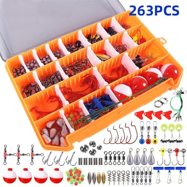 mounchain 263pcs/set fishing tackles box case accessories kit including hooks bait lure accessoires tools
mounchain 263pcs/set fishing tackles box case accessories kit including hooks bait lure accessoires tools