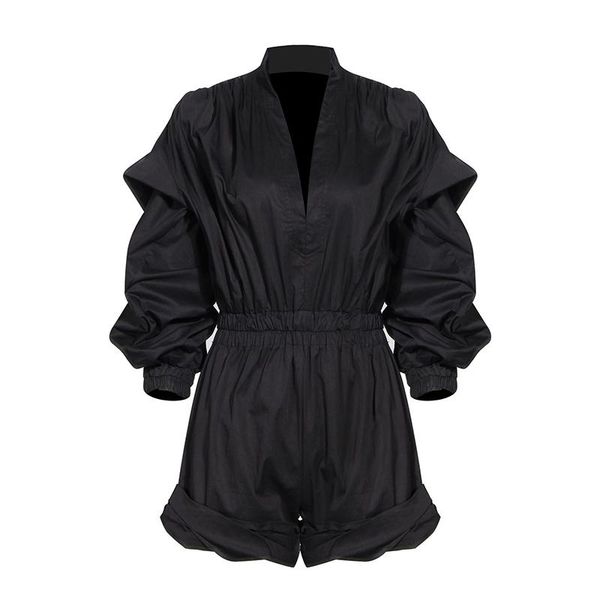 women's jumpsuits & rompers zcsmll casual loose women playsuits v neck lantern long sleeve high waist short female fashion clothing spr, Black;white
women's jumpsuits & rompers zcsmll casual loose women playsuits v neck lantern long sleeve high waist short female fashion clothing spr, Black;white