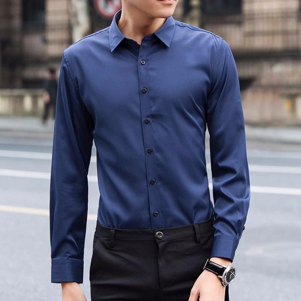 men's casual shirts summer long sleeve short men shirt button up plus size formal dress slim fit blue male office wear, White;black
men's casual shirts summer long sleeve short men shirt button up plus size formal dress slim fit blue male office wear, White;black