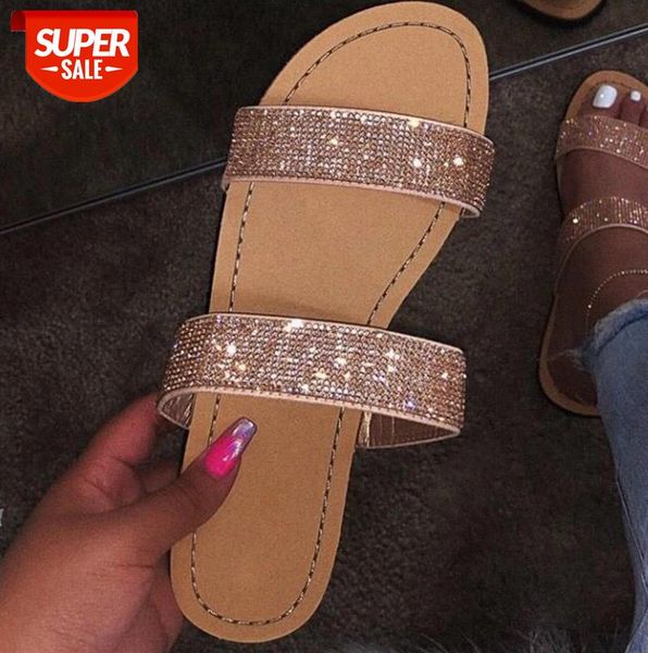 2020 new rhinestone sandals women summer slippers open toe big size sandal beach slides shoes gold silver #q27m, Black
2020 new rhinestone sandals women summer slippers open toe big size sandal beach slides shoes gold silver #q27m, Black
