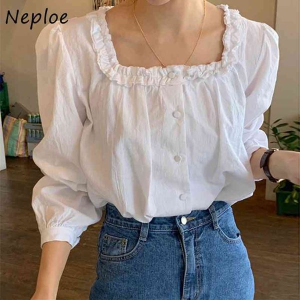 square collar clavicle exposed blouse women pullover long sleeve solid blusas spring work style ol shirt 210422, White
square collar clavicle exposed blouse women pullover long sleeve solid blusas spring work style ol shirt 210422, White