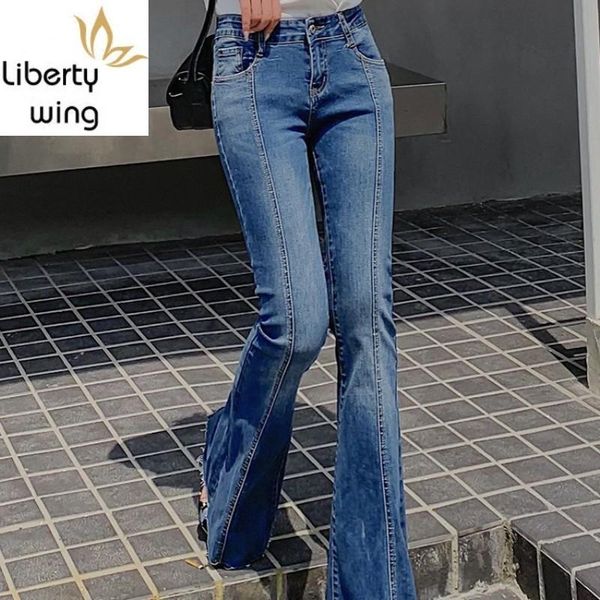 women's jeans ol style flare women spring high waist vintage slim bell-bottom pants streetwear split zipper denim trousers female, Blue
women's jeans ol style flare women spring high waist vintage slim bell-bottom pants streetwear split zipper denim trousers female, Blue