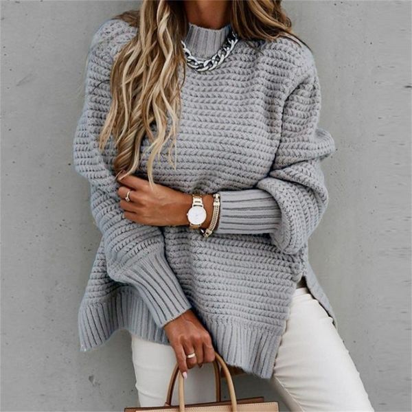 women's sweaters women elegant solid ribbed knit sweater fashion o neck lantern long sleeve pullover ladies winter casual loose slit j, White;black
women's sweaters women elegant solid ribbed knit sweater fashion o neck lantern long sleeve pullover ladies winter casual loose slit j, White;black