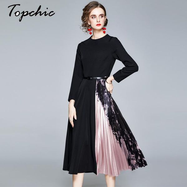 autumn winter o-neck long sleeves ladies office dress womens print patchwork pleated casual dresses, Black;gray
autumn winter o-neck long sleeves ladies office dress womens print patchwork pleated casual dresses, Black;gray