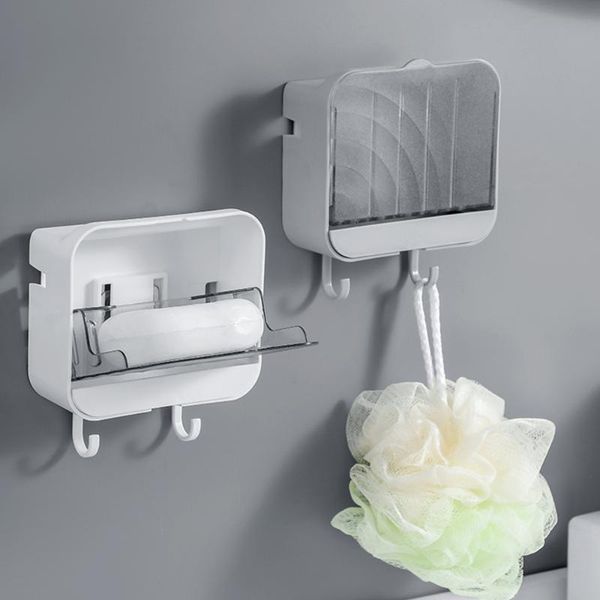 soap dishes 1pcs wall-mounted dust-proof clamshell drain dish bathroom nail-holder vertical large rack with hook
soap dishes 1pcs wall-mounted dust-proof clamshell drain dish bathroom nail-holder vertical large rack with hook