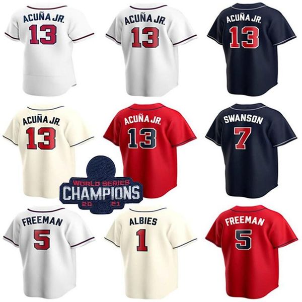5 freddie an jersey 7 dansby swanson 13 ronald acuna jr. 27 austin riley 1 ozzie albies 10 chipper jones 31 joc pederson baseball jersey cus, Black
5 freddie an jersey 7 dansby swanson 13 ronald acuna jr. 27 austin riley 1 ozzie albies 10 chipper jones 31 joc pederson baseball jersey cus, Black