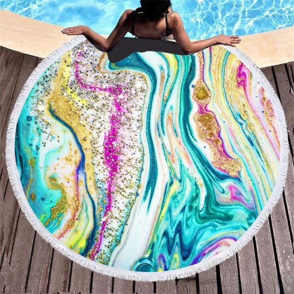 towel modern colored marbling microfiber bath swimming-beach surfers beach with suntan round fringe
towel modern colored marbling microfiber bath swimming-beach surfers beach with suntan round fringe