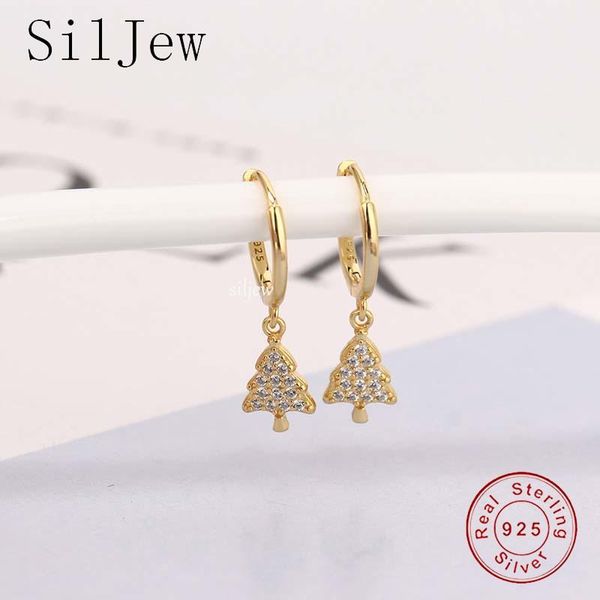 hoop & huggie fashion 100% 925 sterling silver cute minimalist christmas tree zircon earrings for women party delicate chic jewelry gift, Golden;silver
hoop & huggie fashion 100% 925 sterling silver cute minimalist christmas tree zircon earrings for women party delicate chic jewelry gift, Golden;silver