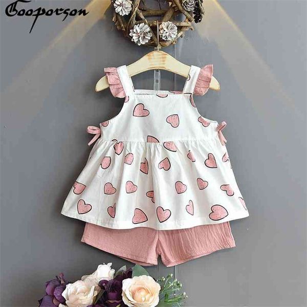 gooporson girls outfits summer bow tie love sleeveless shorts cute korean little girl clothing set fashion children clothes 210715, White
gooporson girls outfits summer bow tie love sleeveless shorts cute korean little girl clothing set fashion children clothes 210715, White
