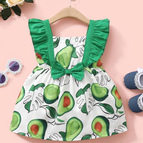 girl's dresses summer dress toddler baby girls wrinkle sleeve fruit printed clothes tutu for 5 to 6 years birthday vestidos, Red;yellow
girl's dresses summer dress toddler baby girls wrinkle sleeve fruit printed clothes tutu for 5 to 6 years birthday vestidos, Red;yellow