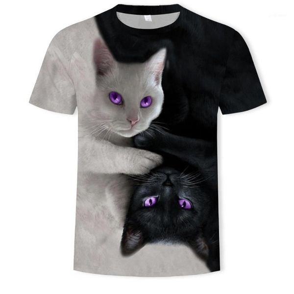 streetwear womens fashion 3d cat print casual t-shirt summer short sleeve o-neck t shirts leisure women clothing women's, White
streetwear womens fashion 3d cat print casual t-shirt summer short sleeve o-neck t shirts leisure women clothing women's, White