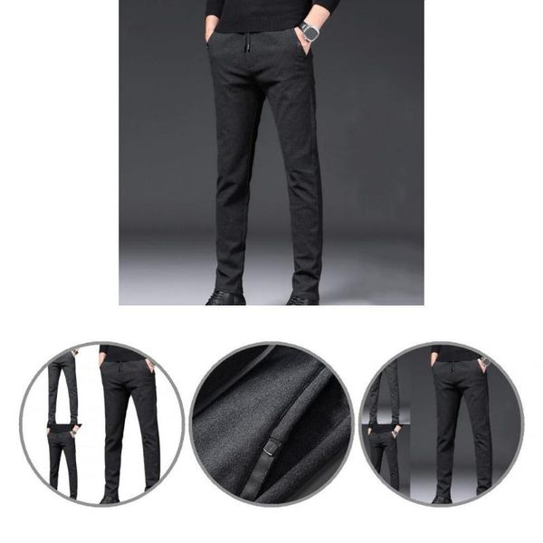 men's pants male trousers fabulous all match elastic waist fit spring for business trip men winter, Black
men's pants male trousers fabulous all match elastic waist fit spring for business trip men winter, Black
