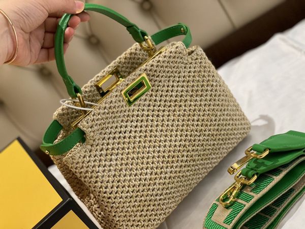 fenjiazhonggu fashion straw woven parchment green handbag single shoulder messenger women's bag with box
fenjiazhonggu fashion straw woven parchment green handbag single shoulder messenger women's bag with box