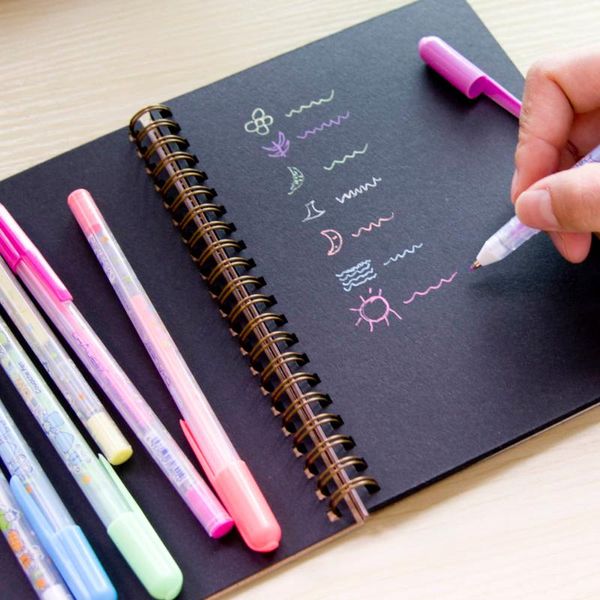 highlighters 7pcs/set highlighter pen black paper fluorescent paint office school supplies pens pencils writing markers, Black;red
highlighters 7pcs/set highlighter pen black paper fluorescent paint office school supplies pens pencils writing markers, Black;red