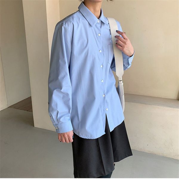 chic sky blue vintage shirts stylish elegance office lady retro autumn brief regular all match blouses 210421, White
chic sky blue vintage shirts stylish elegance office lady retro autumn brief regular all match blouses 210421, White