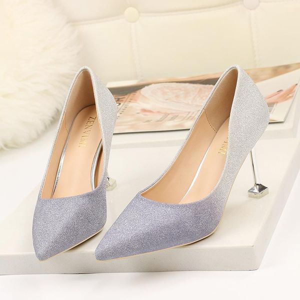 dress shoes women's high heels gradient bling shiny sexly wedding 8.5cm heel pointed toe pumps multi-color female sandals, Black
dress shoes women's high heels gradient bling shiny sexly wedding 8.5cm heel pointed toe pumps multi-color female sandals, Black
