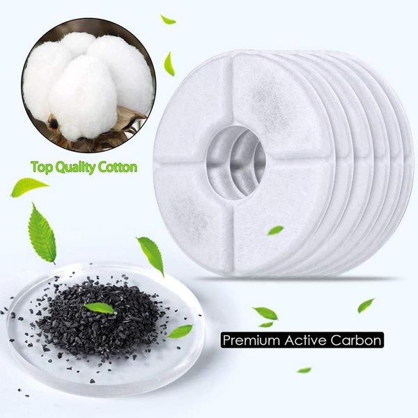 pet fountain filter 6 pack cat water premium carbon replacement bowls & feeders 
pet fountain filter 6 pack cat water premium carbon replacement bowls & feeders