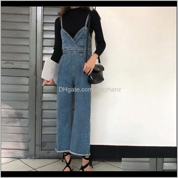 & rompers womens clothing apparel drop delivery 2021 spring women loose dstring denim overalls female casual zipper pocket mori girl jumpsui, Black;white
& rompers womens clothing apparel drop delivery 2021 spring women loose dstring denim overalls female casual zipper pocket mori girl jumpsui, Black;white