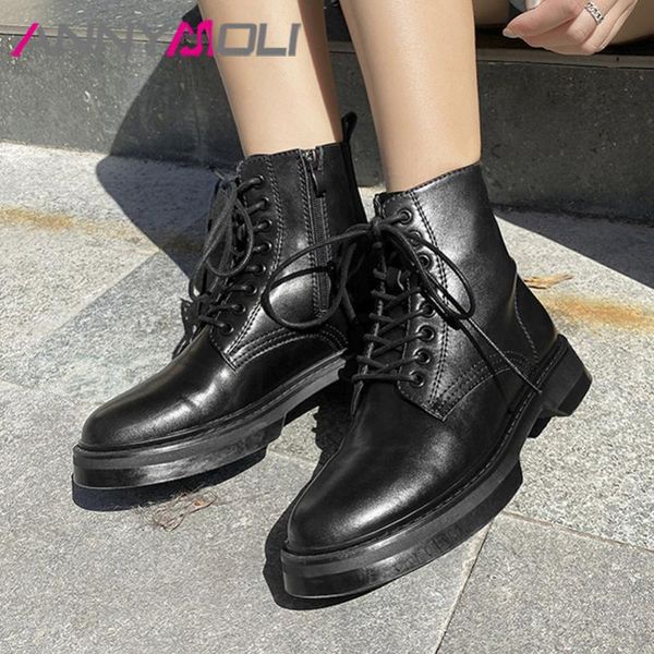boots annymoli motorcycle woman med heel ankle zipper platform block short lace up ladies shoes autumn winter, Black
boots annymoli motorcycle woman med heel ankle zipper platform block short lace up ladies shoes autumn winter, Black