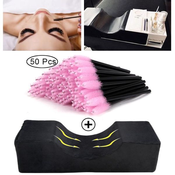false eyelashes lash pillow headrest neck support eyelash and 50pcs microbrush make up eyeshadow applicator softly accessories
false eyelashes lash pillow headrest neck support eyelash and 50pcs microbrush make up eyeshadow applicator softly accessories