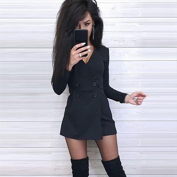 fashion v neck women romper long sleeve wide leg short summer playsuit, Black;white
fashion v neck women romper long sleeve wide leg short summer playsuit, Black;white