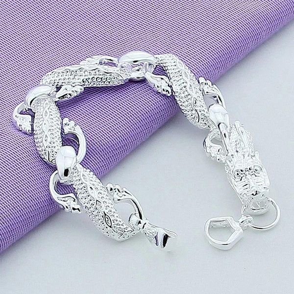 link, chain 2021 fashion big white dragon men's bracelet classic wide and women's jewelry gifts homme, Black
link, chain 2021 fashion big white dragon men's bracelet classic wide and women's jewelry gifts homme, Black