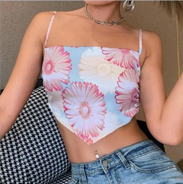 summer style women's slim backless small sling short daisy printed camisole for ladies shirts 25079p tanks & camis, White
summer style women's slim backless small sling short daisy printed camisole for ladies shirts 25079p tanks & camis, White