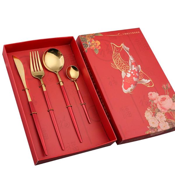 dinnerware sets cutlery spoon gift box stainless steel shiny mirror four-piece set and chopsticks set/holiday black
dinnerware sets cutlery spoon gift box stainless steel shiny mirror four-piece set and chopsticks set/holiday black
