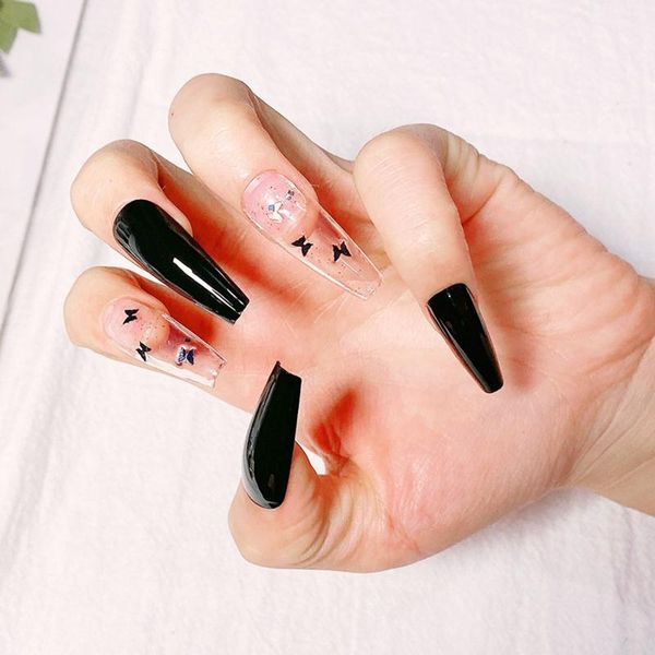 false nails 24pcs/box butterfly long ballerina detachable stiletto coffin fake full cover nail tips manicure tool, Red;gold
false nails 24pcs/box butterfly long ballerina detachable stiletto coffin fake full cover nail tips manicure tool, Red;gold