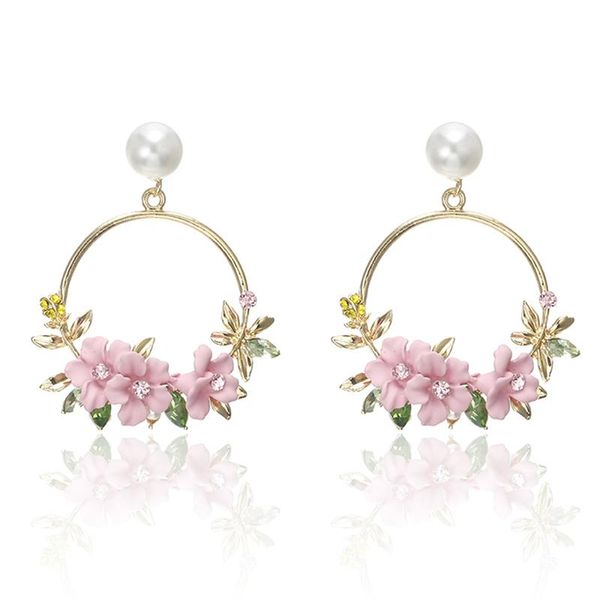 dangle & chandelier korean trendy metal round circle drop earrings cute pink flower for women girls jewelry female rhinestone gifts brincos, Silver
dangle & chandelier korean trendy metal round circle drop earrings cute pink flower for women girls jewelry female rhinestone gifts brincos, Silver