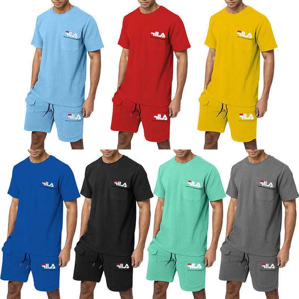 men's leisure sports xiaduo pocket loose short sleeve fashion t-shirt shorts two piece suit men's solid color, Gray
men's leisure sports xiaduo pocket loose short sleeve fashion t-shirt shorts two piece suit men's solid color, Gray