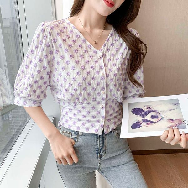summer korean fashion womens and blouses chiffon women short sleeve purple shirts ladies 210531, White
summer korean fashion womens and blouses chiffon women short sleeve purple shirts ladies 210531, White