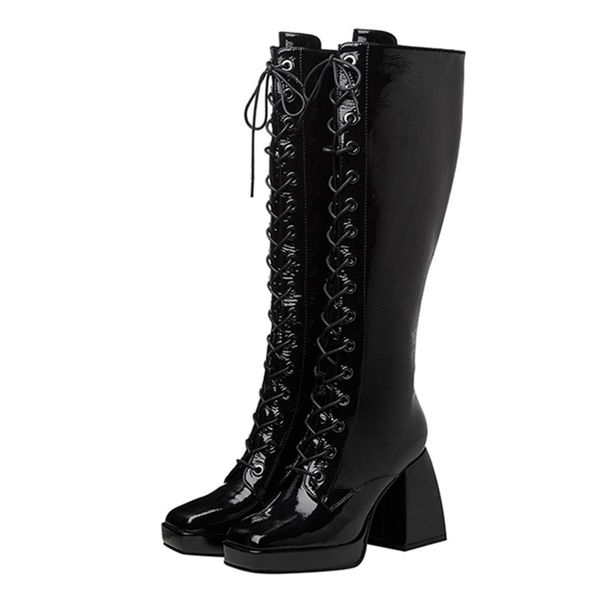 boots high-heeled boots, boots in high heels for women 7uk1, Black