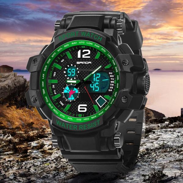 wristwatches sport watch men led bright dual display quartz digital clock military waterproof relogio masculino esportivo, Slivery;brown
wristwatches sport watch men led bright dual display quartz digital clock military waterproof relogio masculino esportivo, Slivery;brown