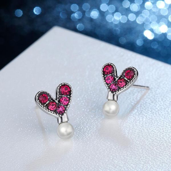 stud pearl earrings simple heart-shaped fashion pink diamond zircon handmade female wholesale, Golden;silver
stud pearl earrings simple heart-shaped fashion pink diamond zircon handmade female wholesale, Golden;silver