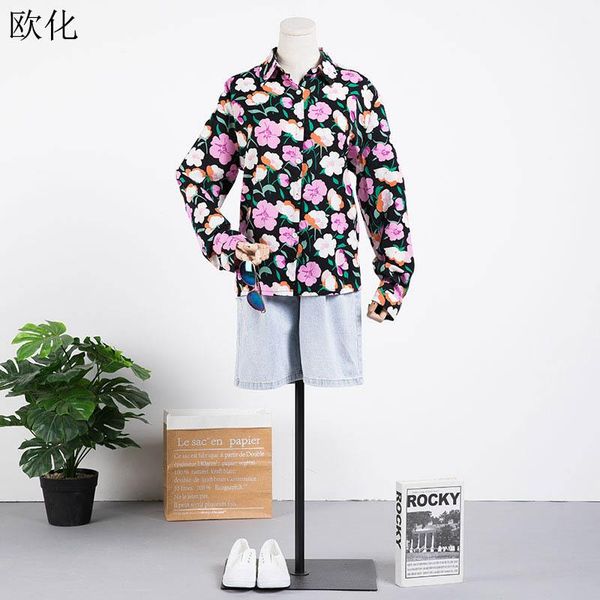plus size women blouse shirt summer casual loose big floral print lady tunic female clothes batwing sleeve shirts 2021 women's blouses, White
plus size women blouse shirt summer casual loose big floral print lady tunic female clothes batwing sleeve shirts 2021 women's blouses, White