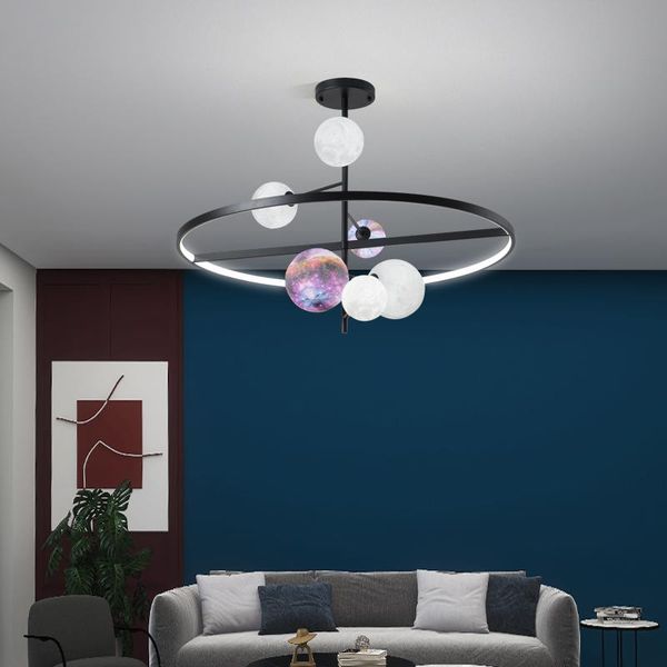 chandeliers modern style creative planet led chandelier 3d printing nordic living room dining bedroom hanging lamp home decoration
chandeliers modern style creative planet led chandelier 3d printing nordic living room dining bedroom hanging lamp home decoration