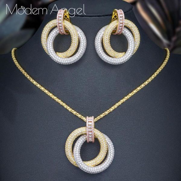 earrings & necklace modemangel luxury twist braided lines copper cubic zirconia pendant for dubai women jewelry, Silver
earrings & necklace modemangel luxury twist braided lines copper cubic zirconia pendant for dubai women jewelry, Silver