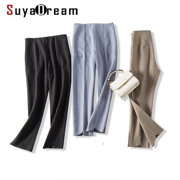 women's pants & capris suyadream women winter solid ankle-length high waisted 2021 office fall trousers, Black;white
women's pants & capris suyadream women winter solid ankle-length high waisted 2021 office fall trousers, Black;white