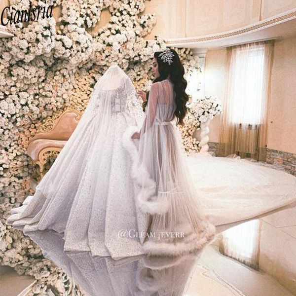 wraps & jackets 2022 bridal cape feather robe tulle illusion wedding gift ceremony party wear dressing gown long bolero, White
wraps & jackets 2022 bridal cape feather robe tulle illusion wedding gift ceremony party wear dressing gown long bolero, White