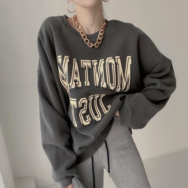women's hoodies & sweatshirts autumn o-neck pullover fashion letter print female women loose casual long-sleeve, Black
women's hoodies & sweatshirts autumn o-neck pullover fashion letter print female women loose casual long-sleeve, Black